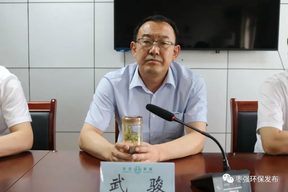 会上,朱金池同志结合近四年来的县域生态环保工作作