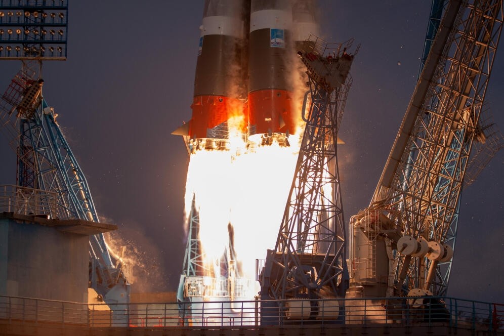 一枚运载火箭成功从俄罗斯普列谢茨克航天发射场发射