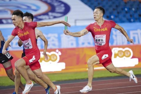 中國男女4x100米接力同飈今年亞洲最好成績