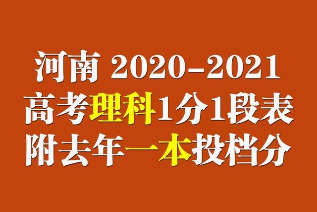 河南 21年高考理科成绩1分1段位次表 去年一本院校投档分 腾讯新闻