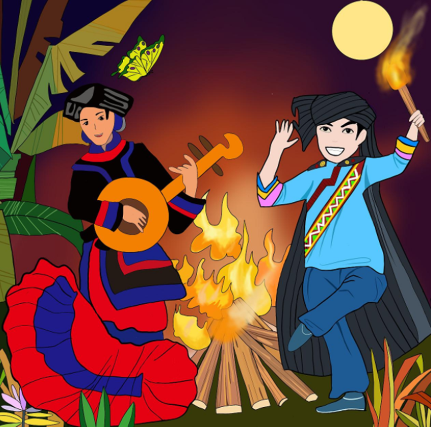 年是用嘴巴来过的火把节则是用眼睛来过的