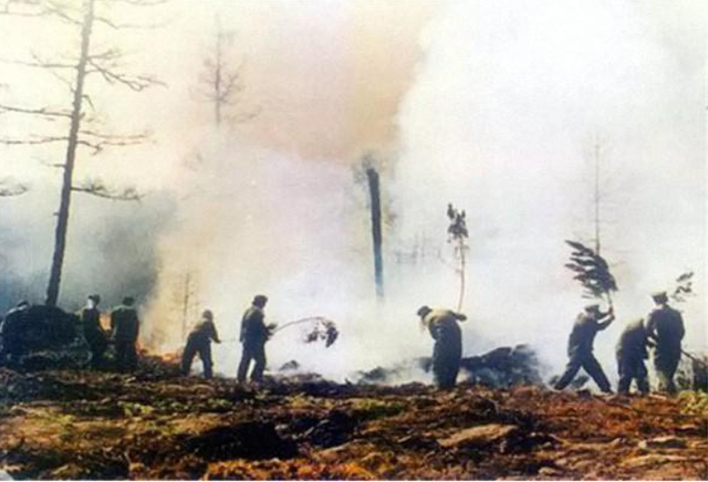 1987漠河特大火灾图片