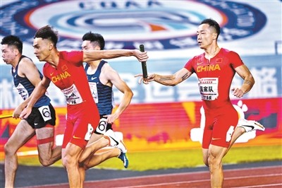 中国男女4100米接力跑出今年亚洲第一
