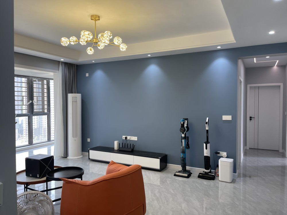 这效果不输电视吧新家安装当贝投影x3分享