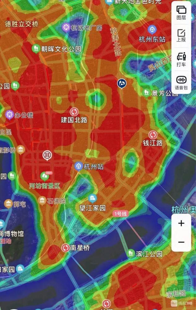 热力图曝光嵊州这些地方人流量最多不看不敢相信