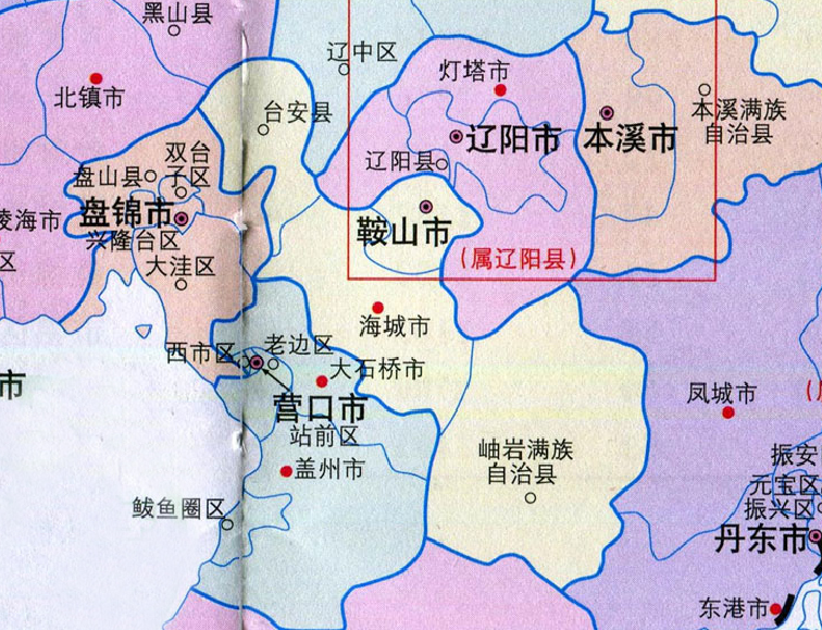 岫岩满族自治县地图图片