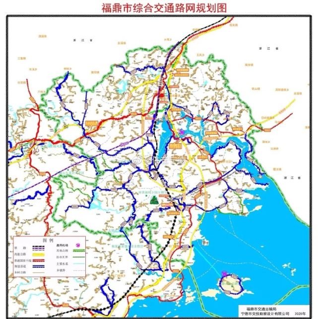 大家期待的"温福高铁"跑了,另外一方面,我们已经在福鼎市的交通规划图