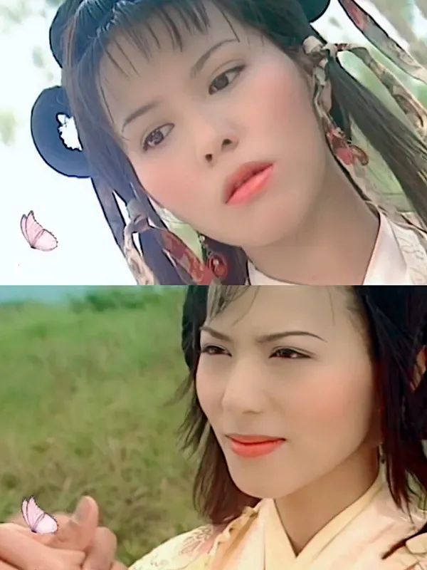 屠龙记》中善良柔情,成熟通透的纪晓芙,和倔强娇俏,敢爱敢恨的杨不悔