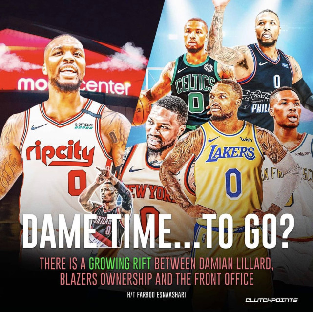 利拉德 利拉德被球迷攻击正式“逼宫”，湖人或组3巨头，NBA又迎大结局？