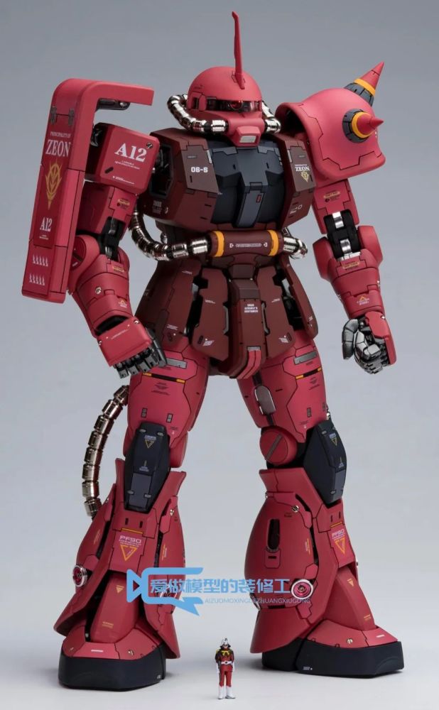 五星精选育胶乐园gk扎古夏亚红色彗星涂装