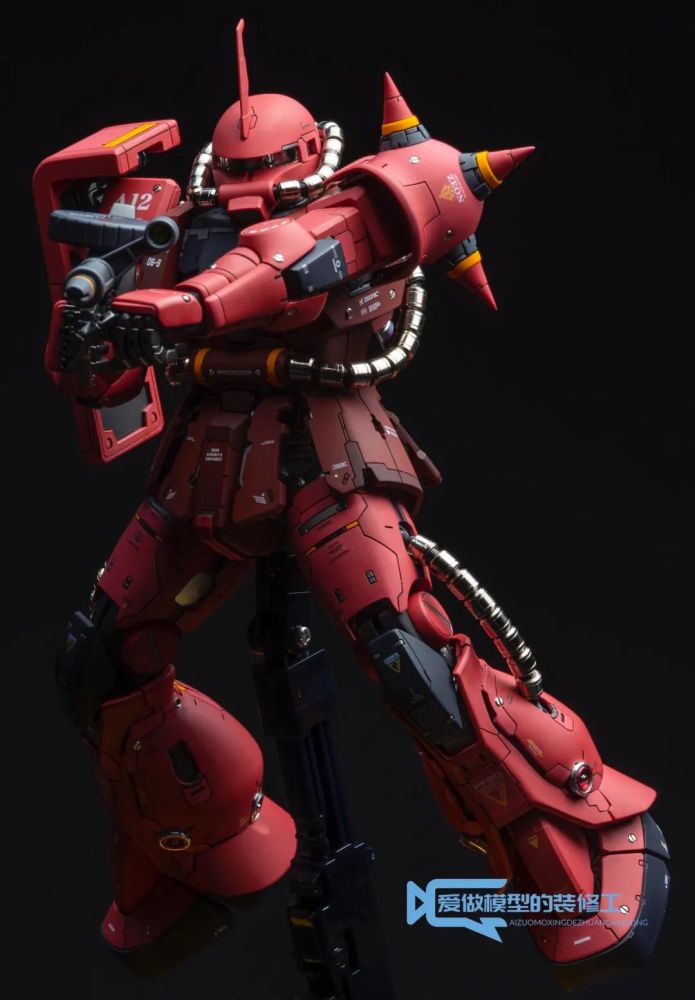 五星精选育胶乐园gk扎古夏亚红色彗星涂装