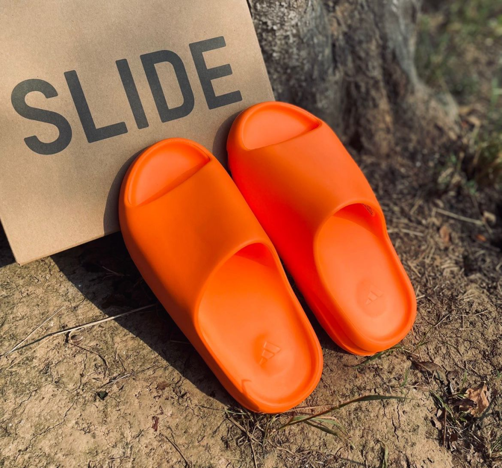gz09532 adidas originals yeezy slide"enflame orange"橙色 拖鞋