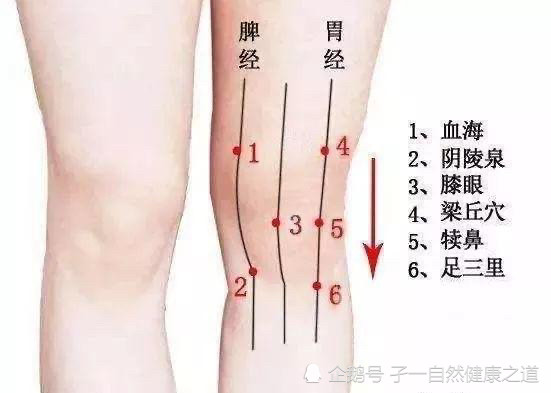 女朋友痛经血海穴通治各种与血有关的疾病