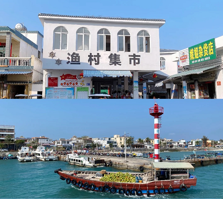 西岛的东面就是西岛渔村,也是整个小岛的生活区,这里保持着淳朴的民风