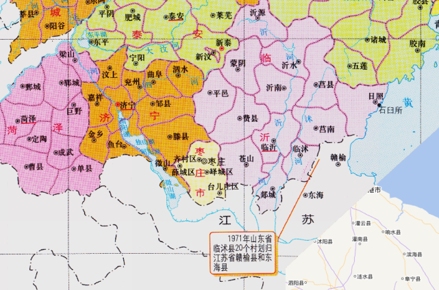山東與江蘇的區劃調整當年54個鄉村為何分給了江蘇省