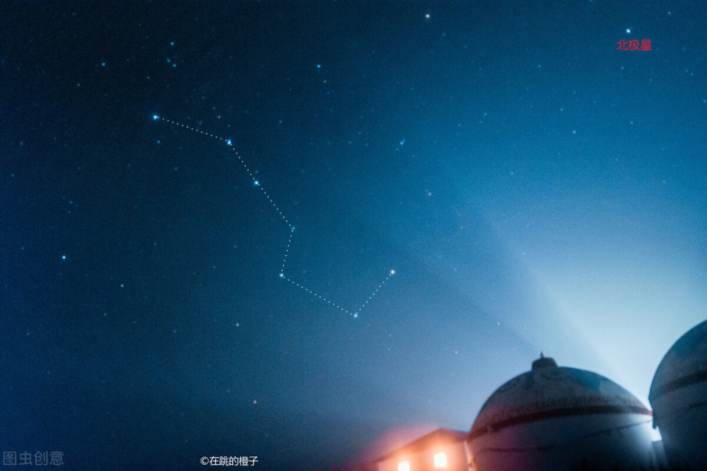 古时北斗其实可以看见九颗星辰,故称北斗九星,可惜的是,现在那两颗