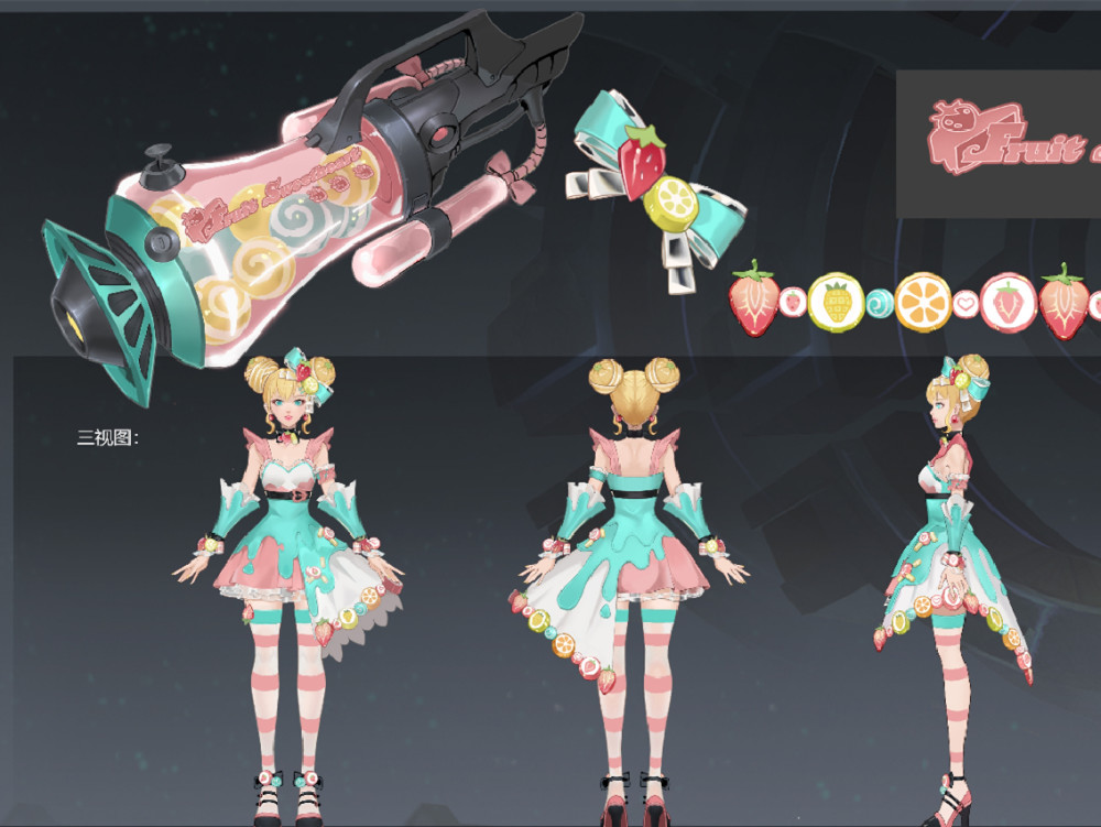 而从公布出来的重做后模型能看出,孙尚香这款水果甜心各方面真就是有