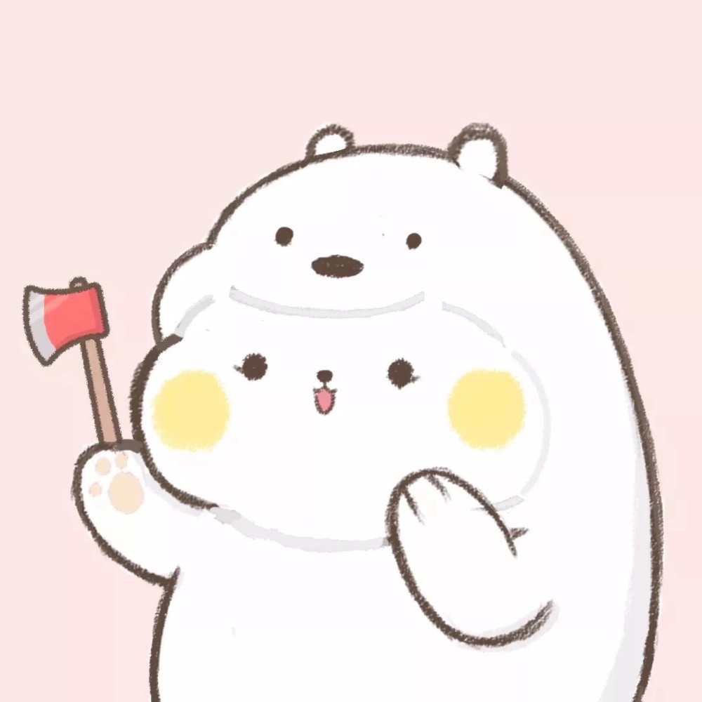 三人卡通闺蜜头像,超蠢萌