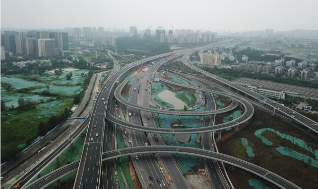 来了南京最大互通立交明天通车早晚高峰可节省半小时