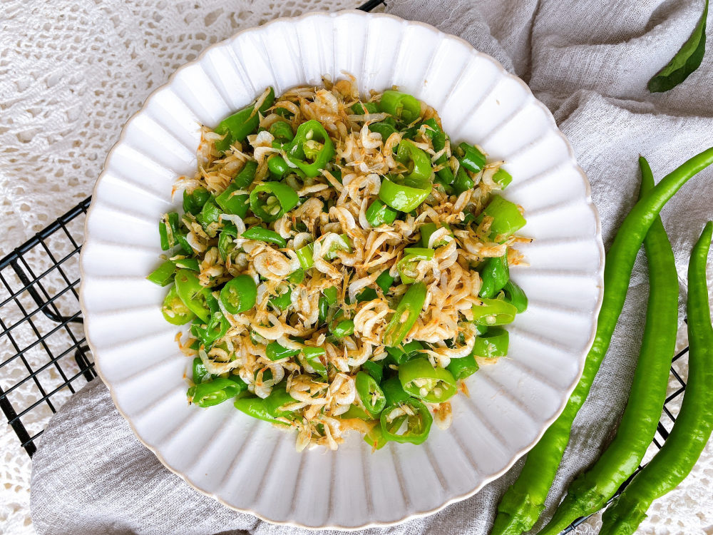 虾皮最下饭的做法鲜辣开胃配馒头卷煎饼都不错5分钟就上桌