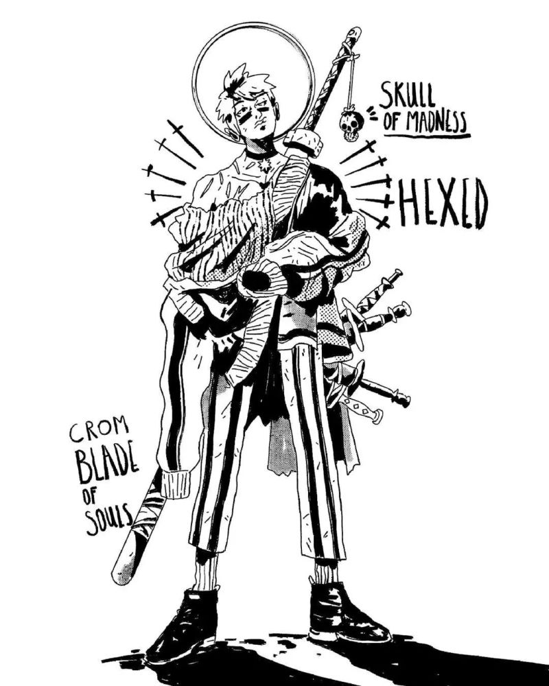 酷炫,暗黑风的手绘作品