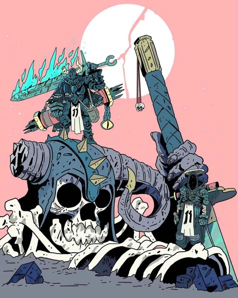 酷炫,暗黑风的手绘作品