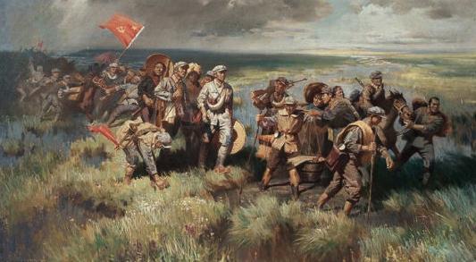 从此红九军团改称红32军,经过长征路上不断减员,此时仅剩下了1000多人