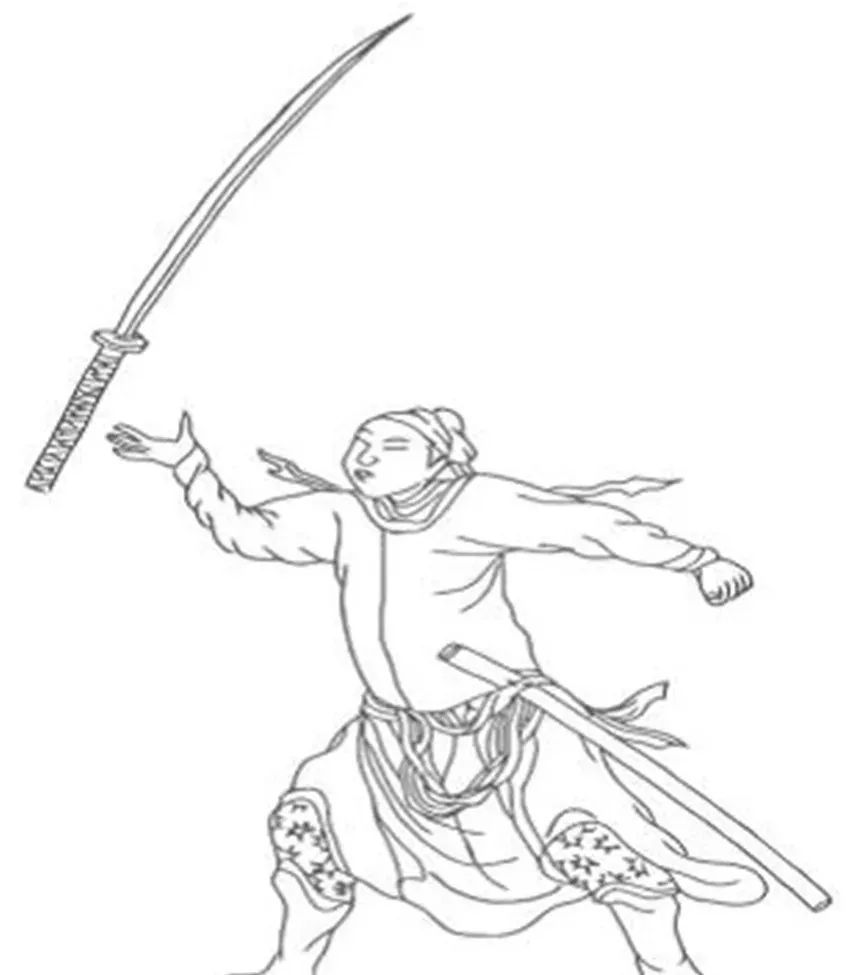 单刀势图二十二式实战用法刀刀逼人