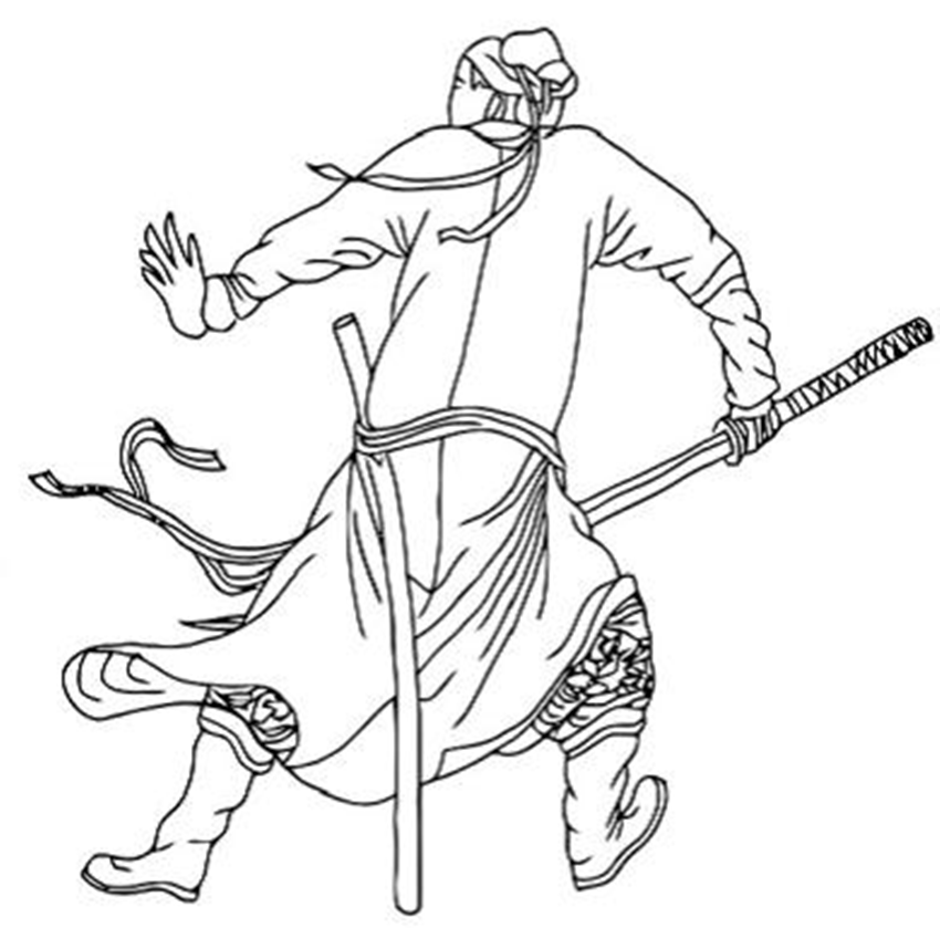 单刀势图二十二式实战用法刀刀逼人