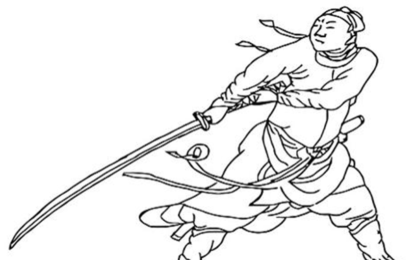 单刀势图二十二式实战用法刀刀逼人