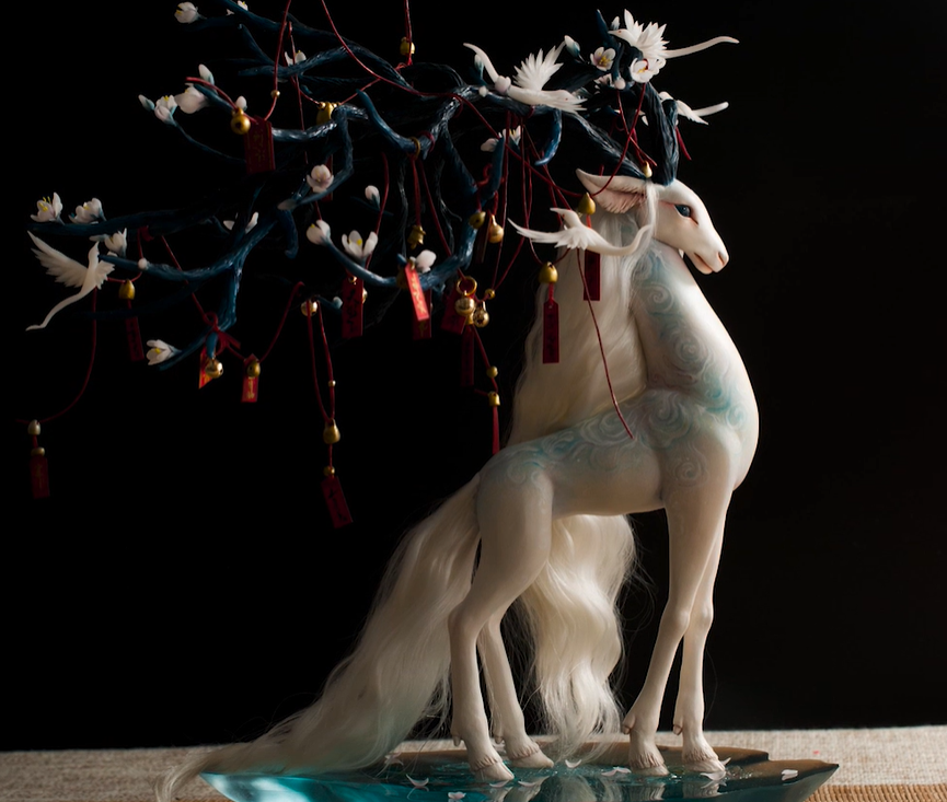 这才是真正的国风手办!《山海经》系列异兽手办,美得惊心动魄