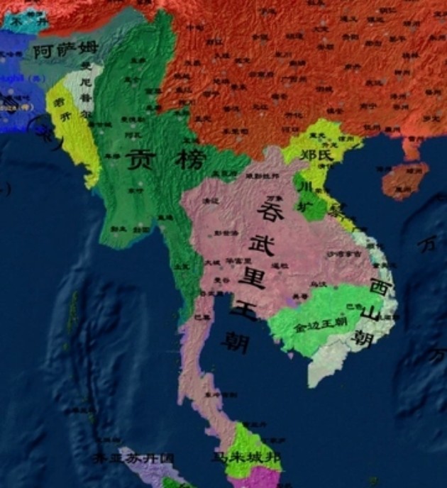 泰国简史缅甸贡榜王朝入侵终结了阿瑜陀耶王朝