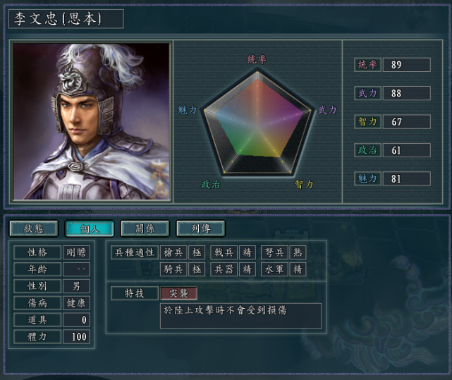 三国志11血色衣冠特技详解三突袭强袭乱战攻城犄角捕缚