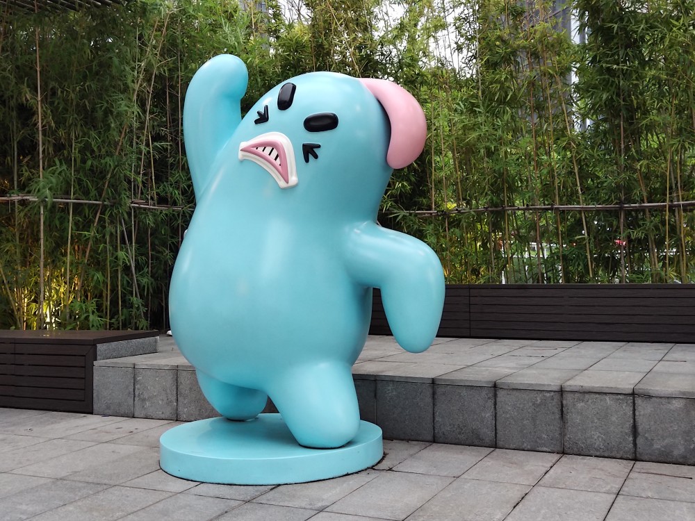 一组超动感的可爱的雕塑!