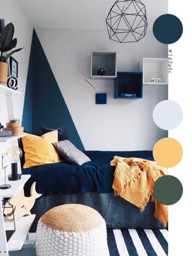 墙面色彩搭配·100元打造超高颜值拼色墙