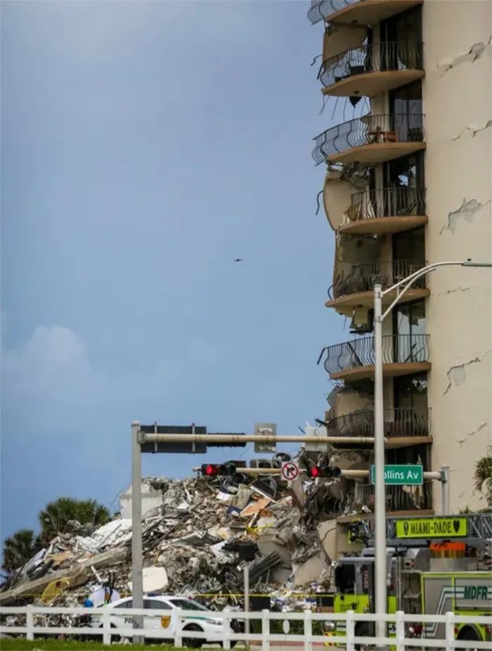 美国迈阿密40年楼龄大楼坍塌,发达国家也有豆腐渣工程?