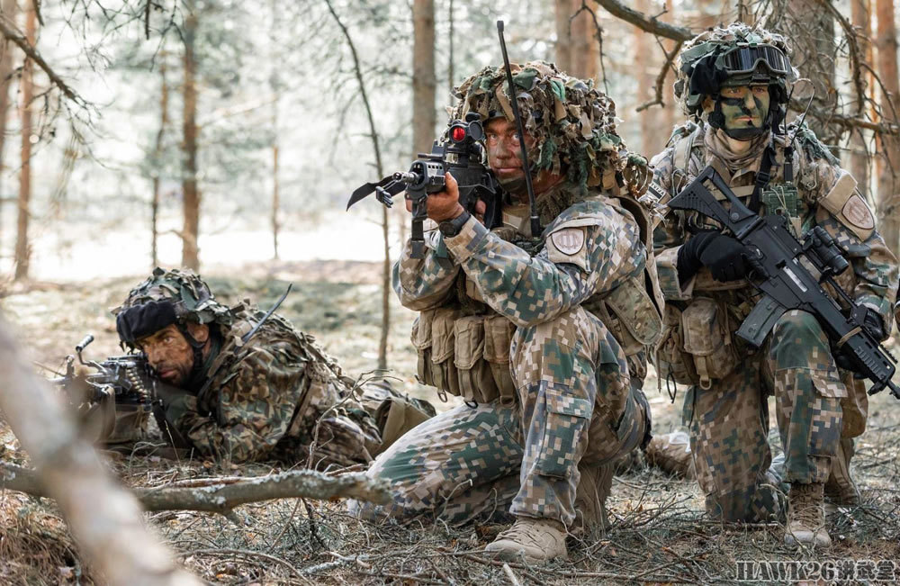 拉脱维亚机械化步兵旅演习随军记者拍摄精彩照片极具视觉冲击力