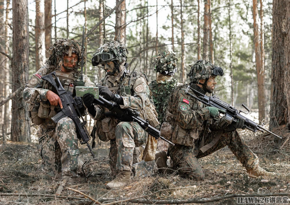 拉脱维亚机械化步兵旅演习随军记者拍摄精彩照片极具视觉冲击力