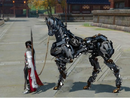 粉色的蛇哥 赛博马?剑网三玩家自创各种坐骑宠物,玩家:明西班