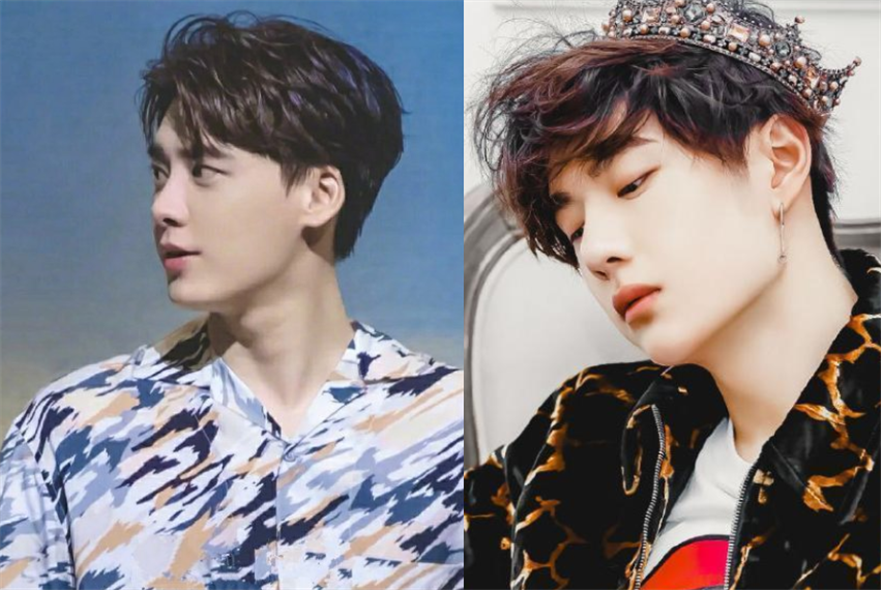 七一晚会:王一博李易峰同框,一博脸比他小一圈,爱豆跟演员的差距