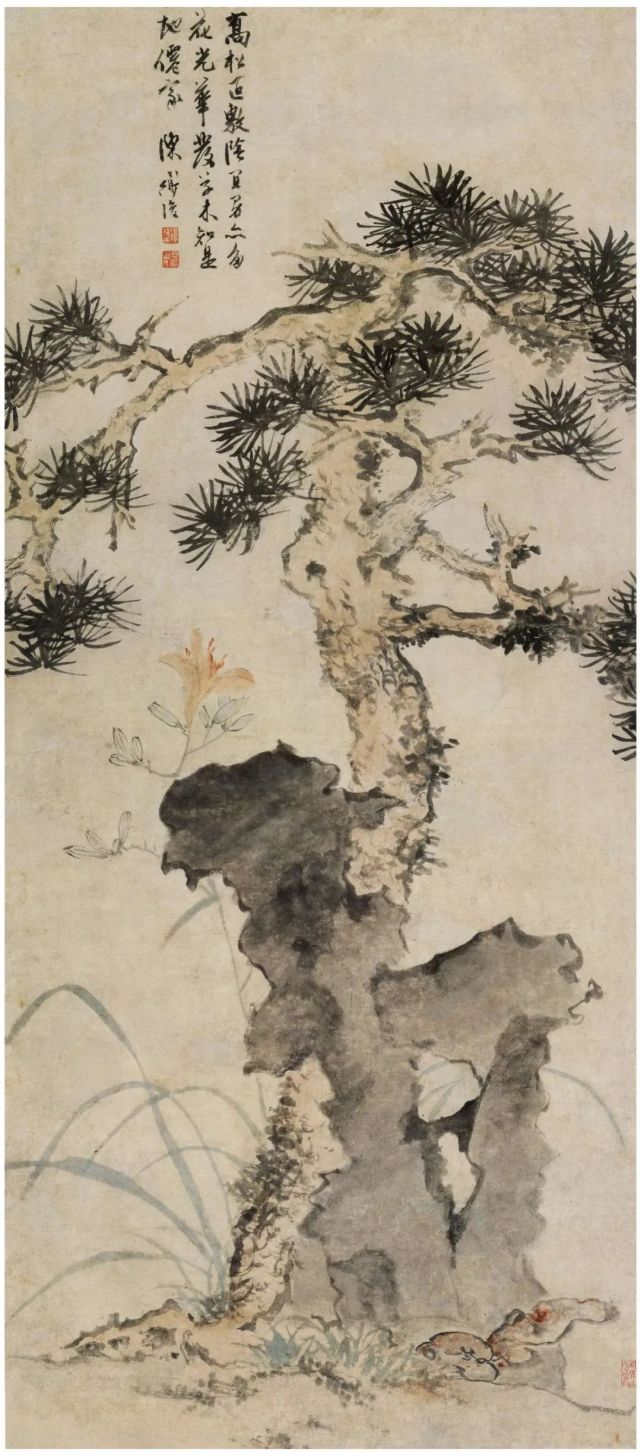 萱花图明 陈道复 松溪风雨图明 陈道复 采莲图明 陈道复 葵石图陈道复