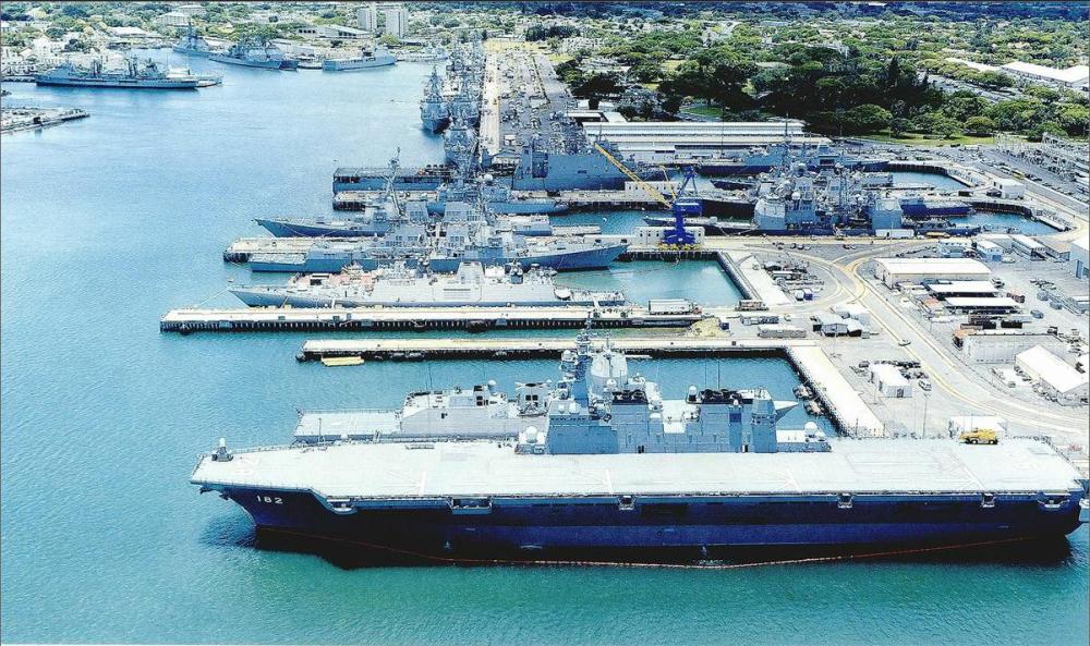 珍珠港海军基地"克里洛夫元帅"号似乎是俄罗斯舰队在夏威夷群岛地区的