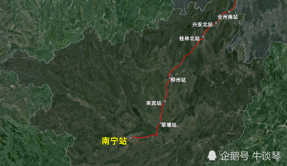 k22次列车运行线路图广西南宁开往北京西全程2527公里