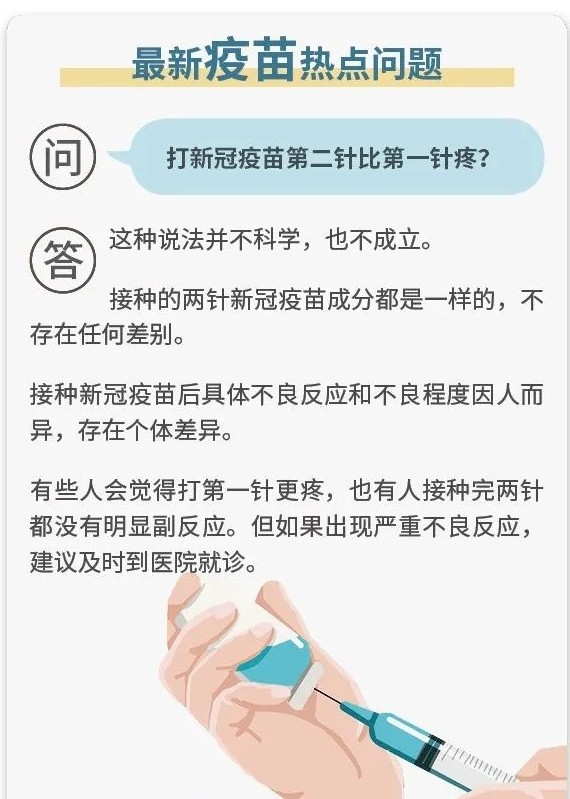 图解丨一针,两针,三针疫苗有什么区别?第二针比第一针更疼吗?