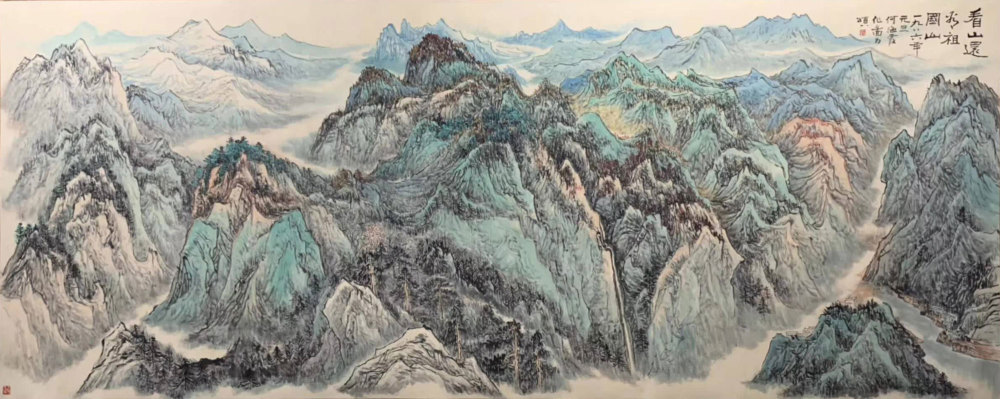 江山如画:在国画中体会祖国的大好山河,这些山水画得可真豪气_腾讯