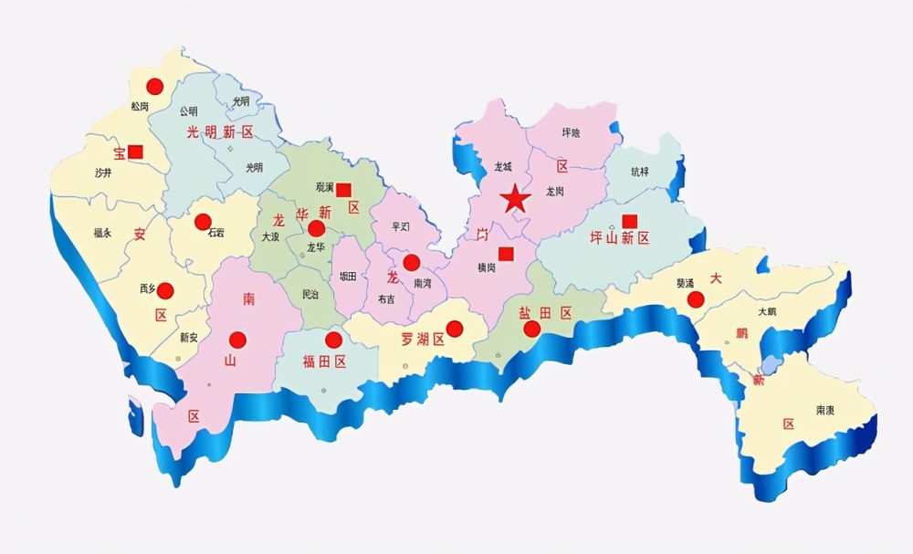 广东省的区划调整21个地级市之一深圳市为何没有1个县