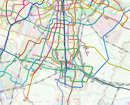 成都新版轨道交通线路出炉!19条线路"消失?