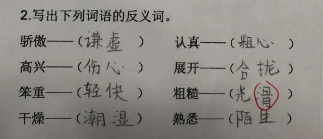 大家紛紛發來自己家的錯別字來安慰我……我牌氣真好,都沒有揍她,只是