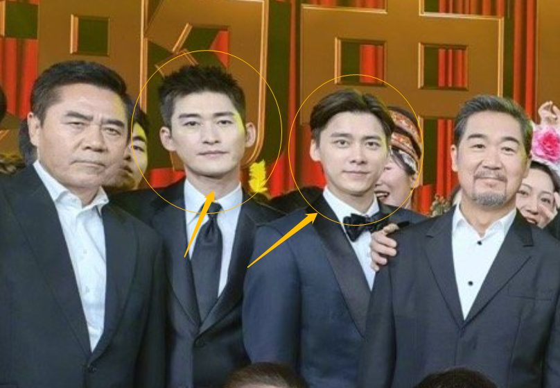 黄渤晒百年文艺演出合影,张翰李易峰同框,高圆圆的状态绝绝子_腾讯