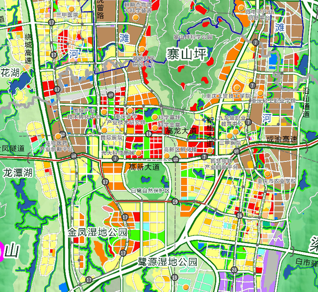 重庆科学城规划图高清图片
